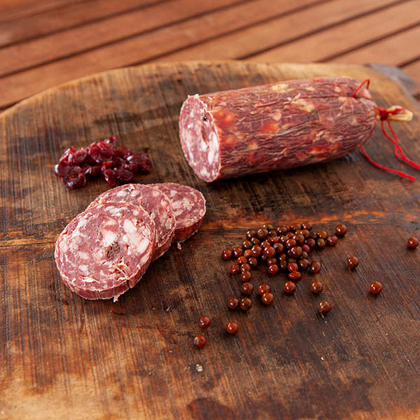 Venison Salami with Cranberry & Pink Peppercorn 300g