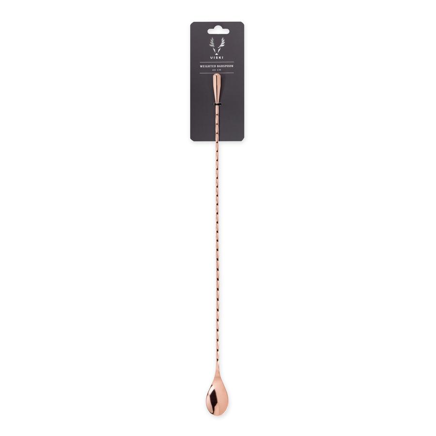 Summit 40cm Copper Weighted Barspoon by Viski