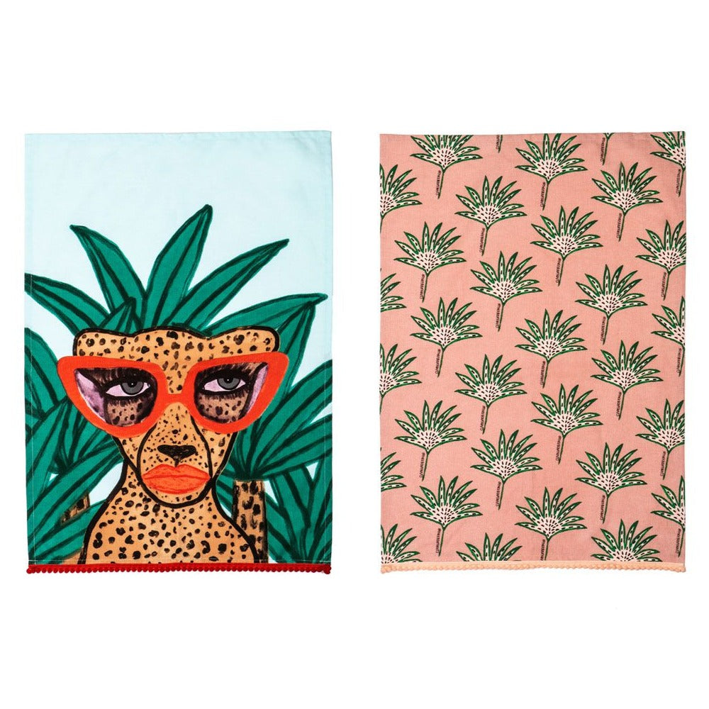 Jungle Rumble Once A Cheetah Tea Towel Set/2