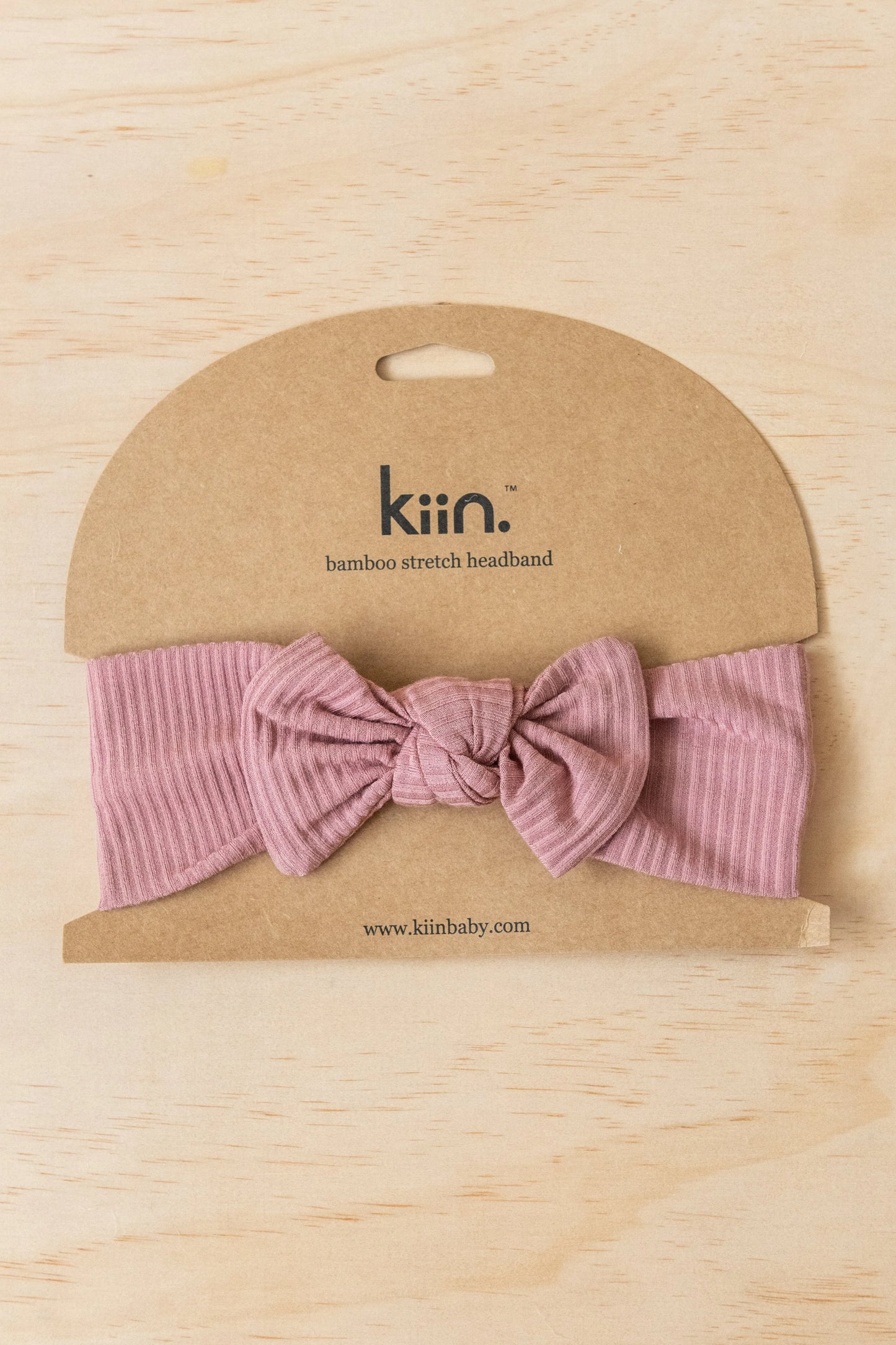 Bamboo Stretch Bow Headband - Heather