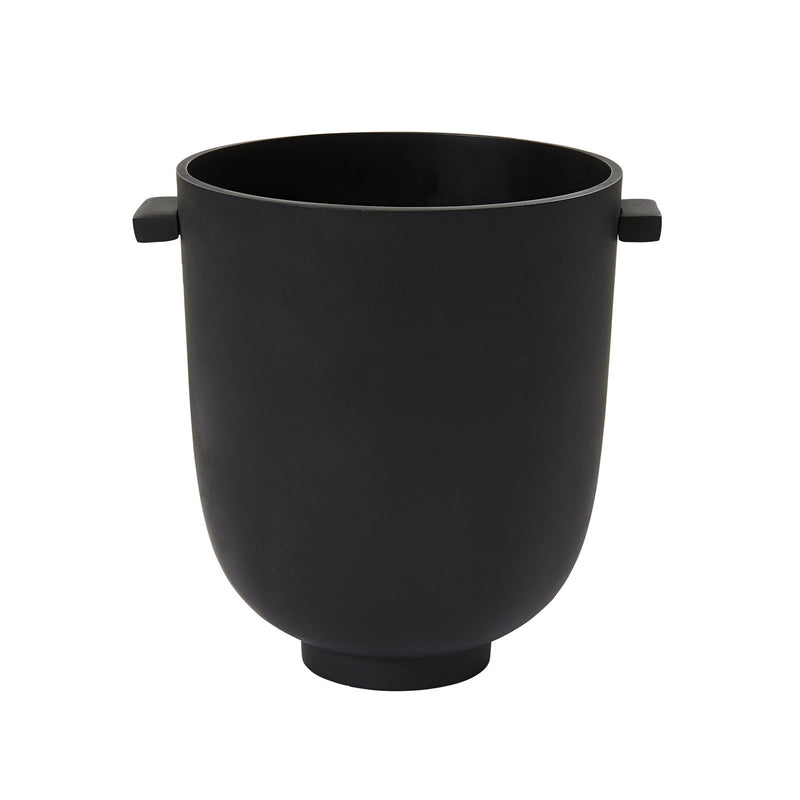 Black Aluminium Ice Bucket W/ Handles