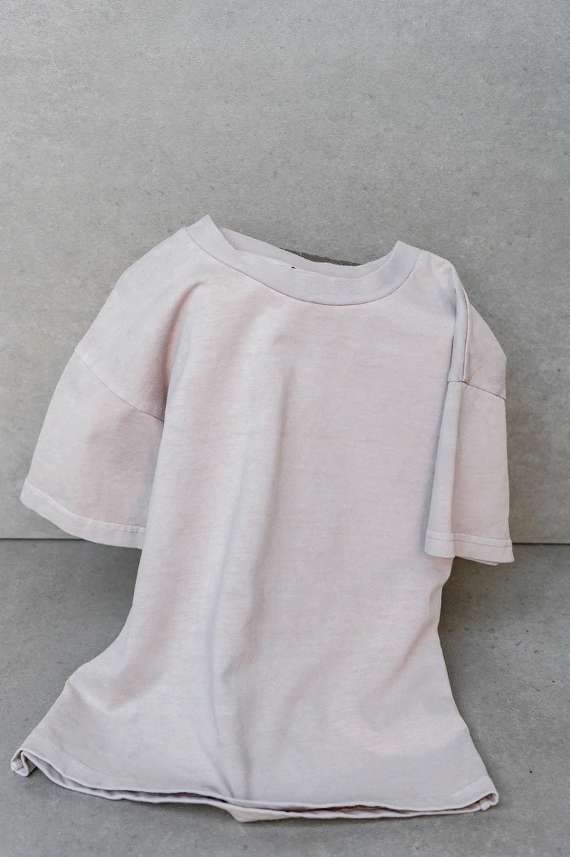 Box Fit Tee- Taupe