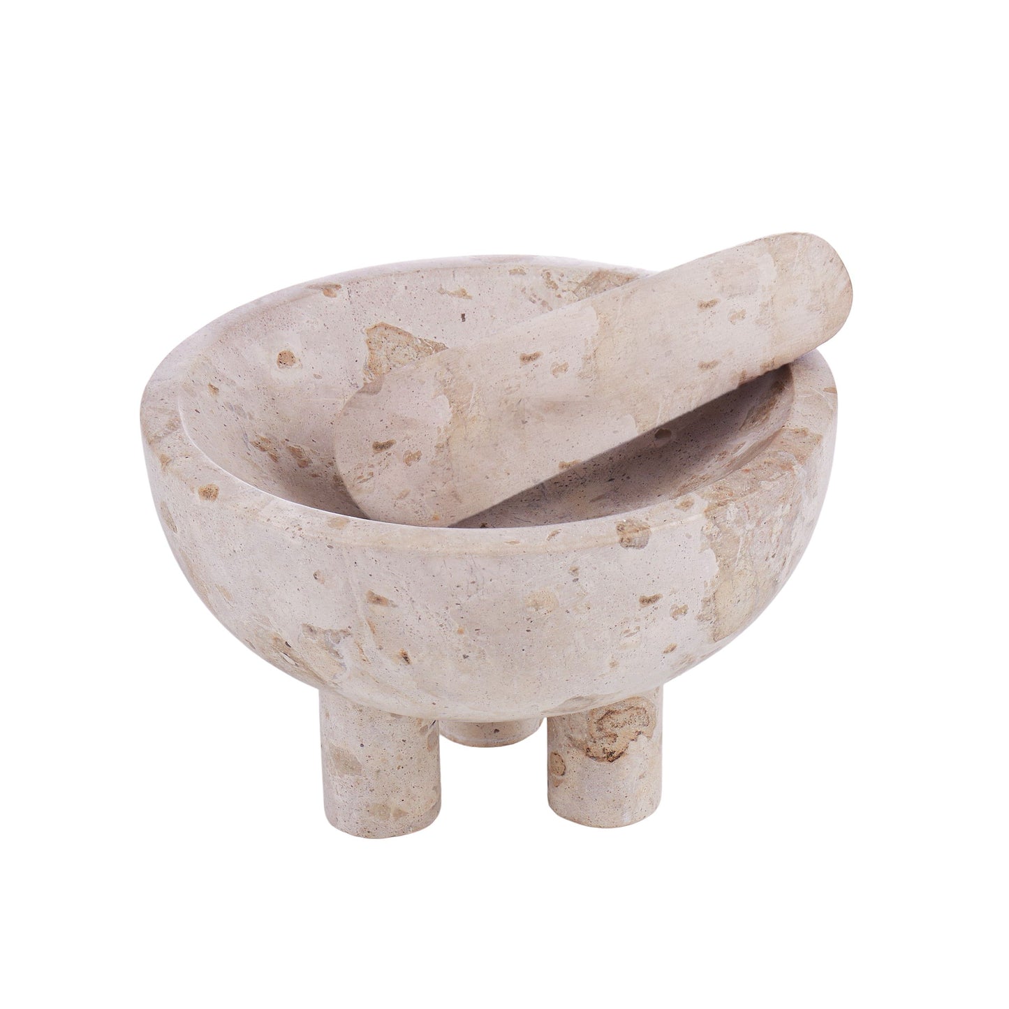 GRAND DESIGNS CAPRANI MORTAR & PESTLE BEIGE