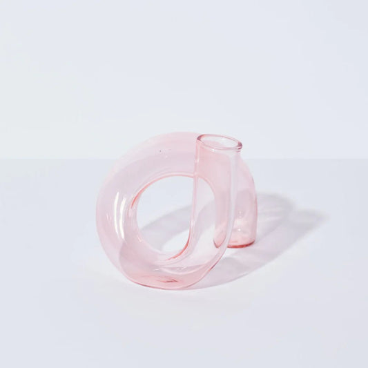 Twist Vase/Candle Holder in Pink