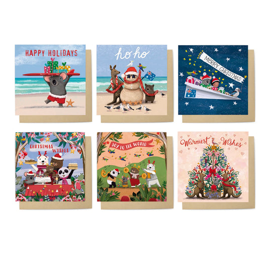 Card Set Christmas Critters