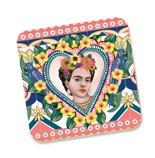 Corky Coaster Mexican Folklore Heart