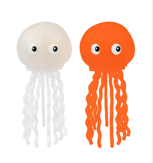 Bath Jelly Fish - set if 2 Silver and orange