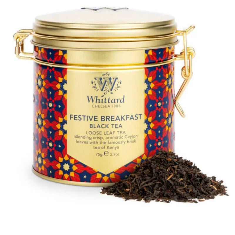 Whittard Festive Breakfast  Black Tea Caddy Tea