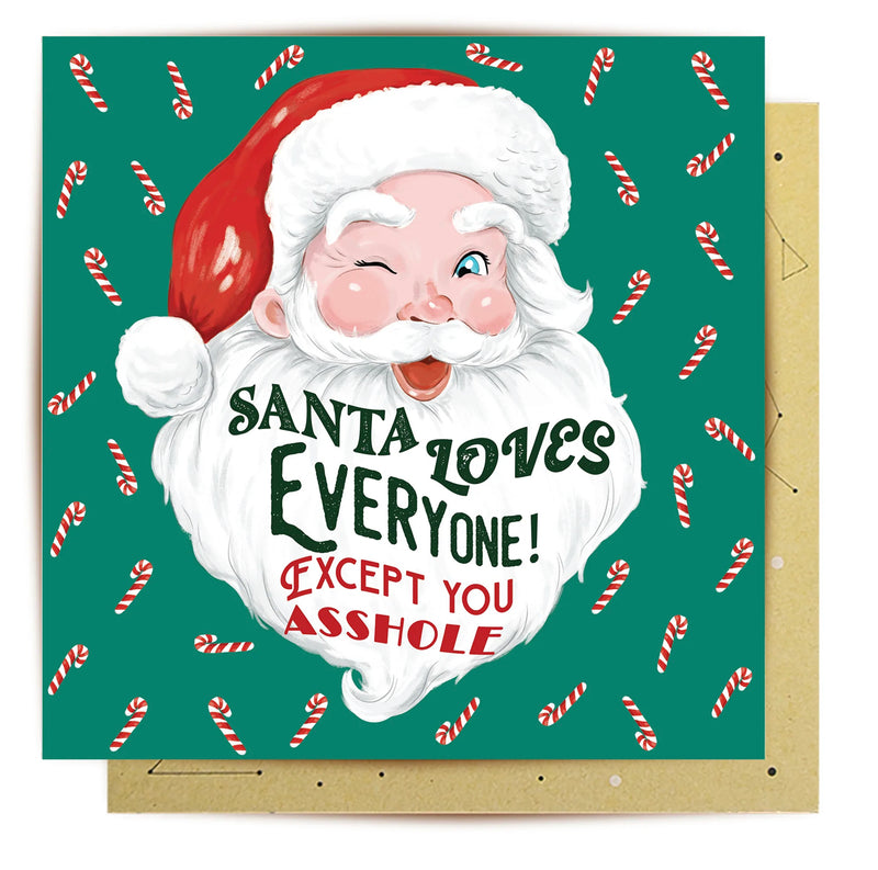 Greeting Card Asshole Santa