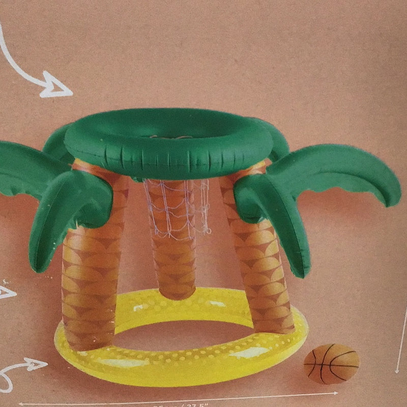 Inflatable basketball set tropical lol