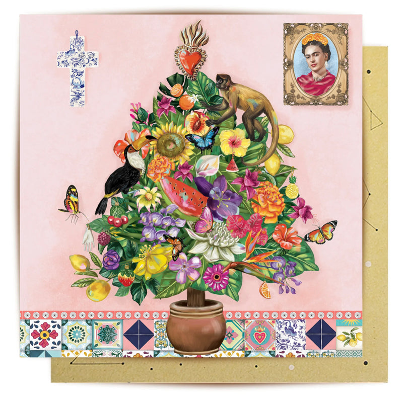 Greeting Card Mexican Christmas Tree