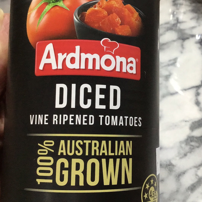 Ardmona diced tomatoes 400g