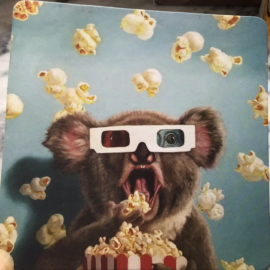 Corky coaster popcorn koala