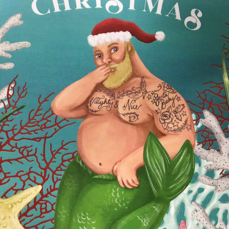 Greeting Card Mermazing Christmas