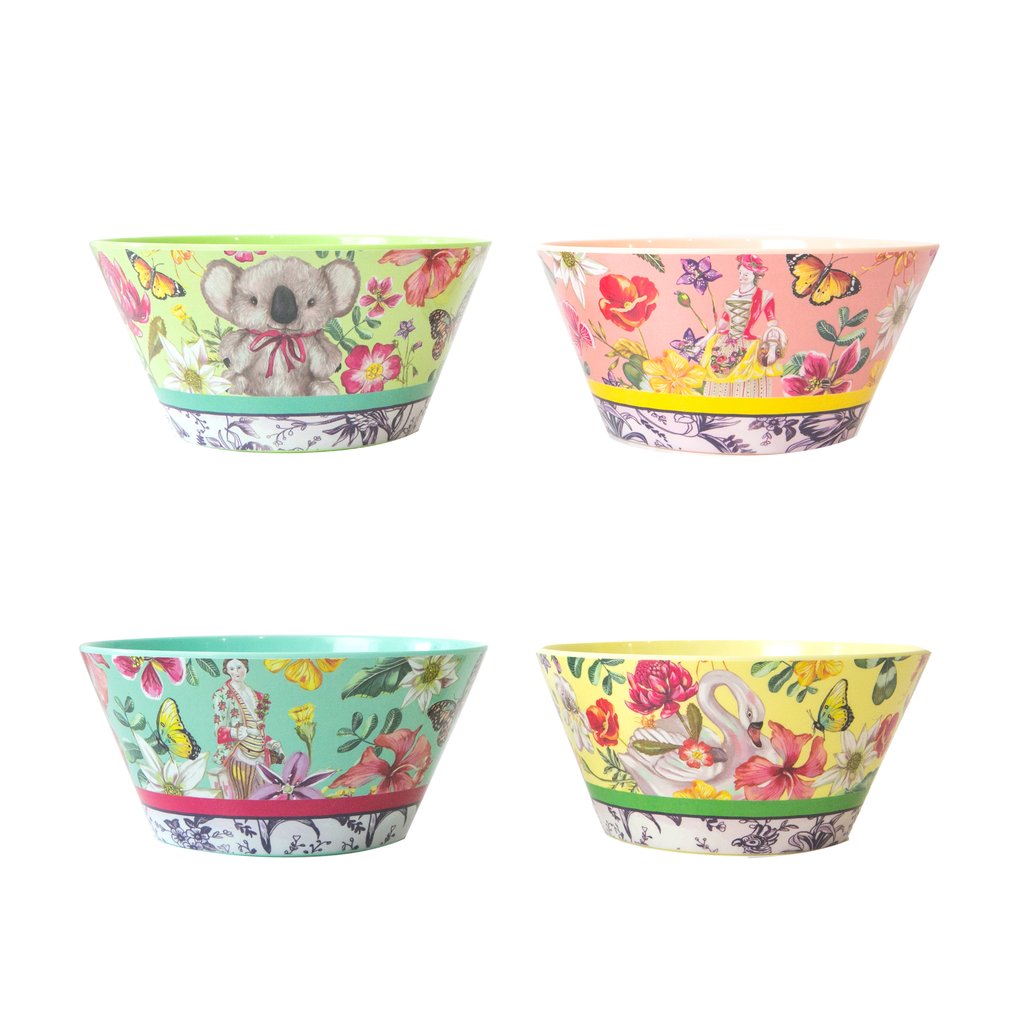 Bowl Set Australian Nostalgia Patch