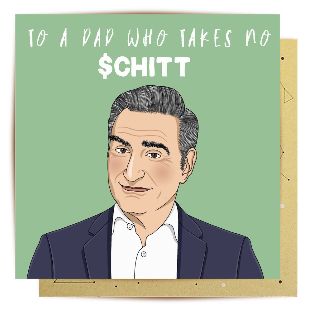 Greeting Card Take No Schitt Dad