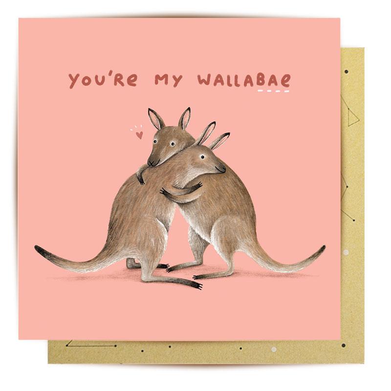 Greeting Card Wallabae