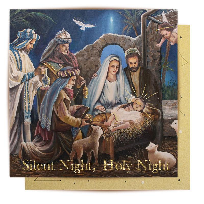 Greeting Card Silent Night, Holy Night