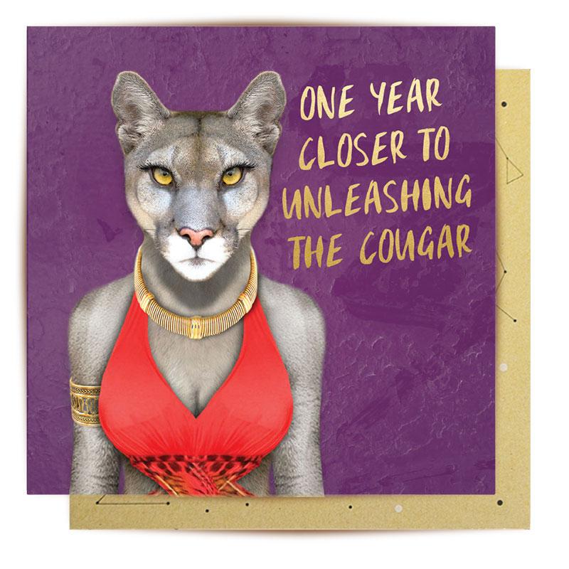 Greeting Card Cougar
