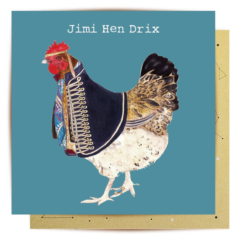 Greeting Card Jimi Hen-Drix