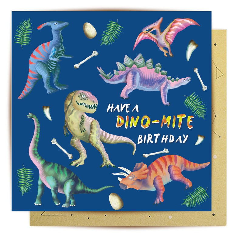 Greeting Card Dino-Mite Birthday