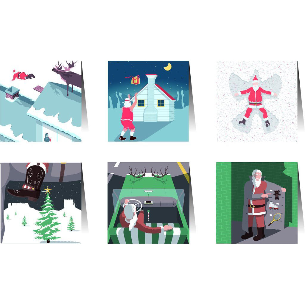 Card Set Shady Santa