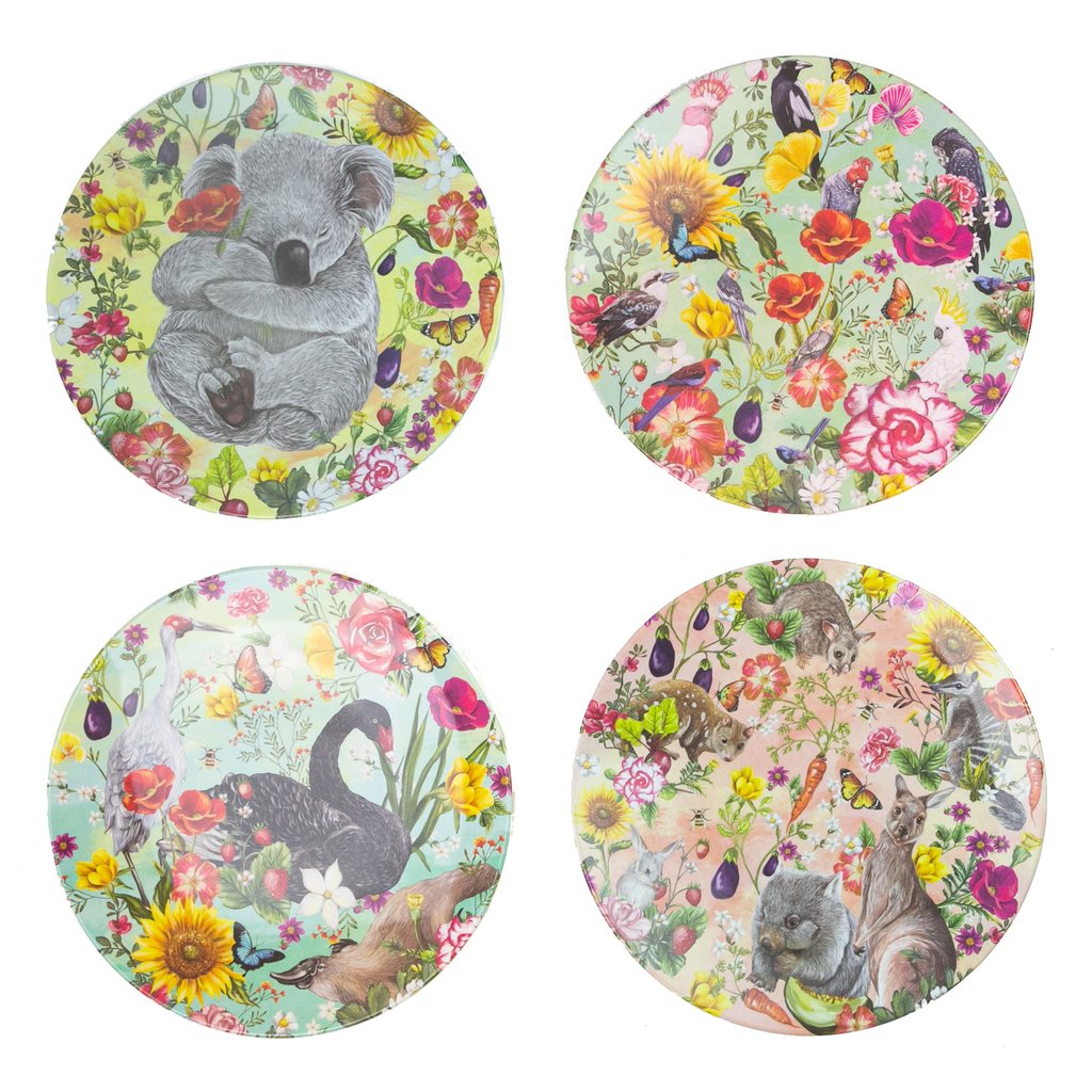 Plate Set Secret Garden