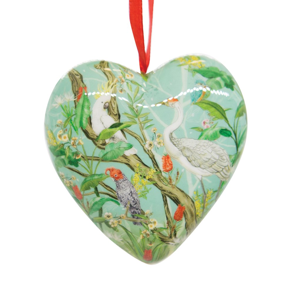 Heart Shape Bauble Chinoiserie