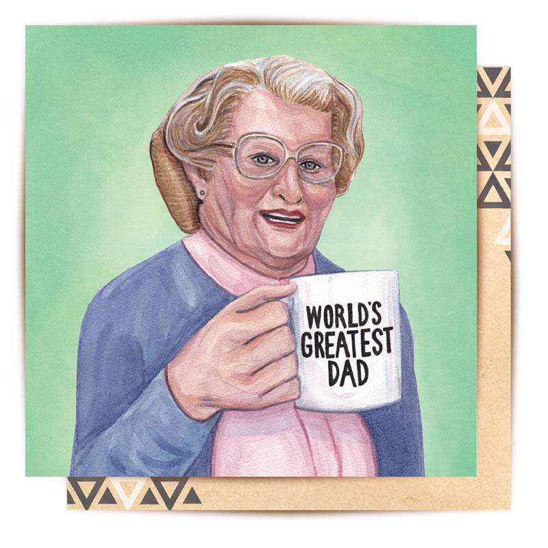 Greeting Card World's Greatest Doubtfire