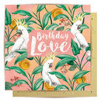 Greeting Card Cockatoo Love