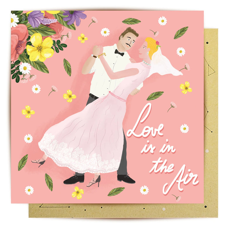 Greeting Card Wedding Love In The Air