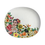 Oval Serving Dish Mexican Folklore