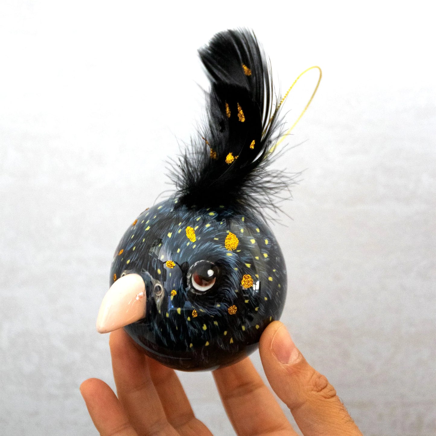 3D Bauble Black Cockatoo