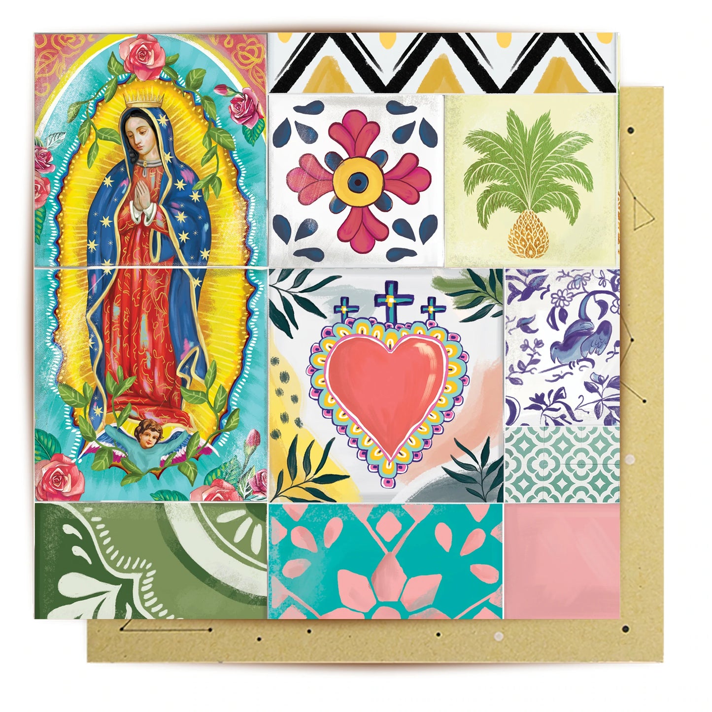 Greeting Card Mexican Dream Tiles