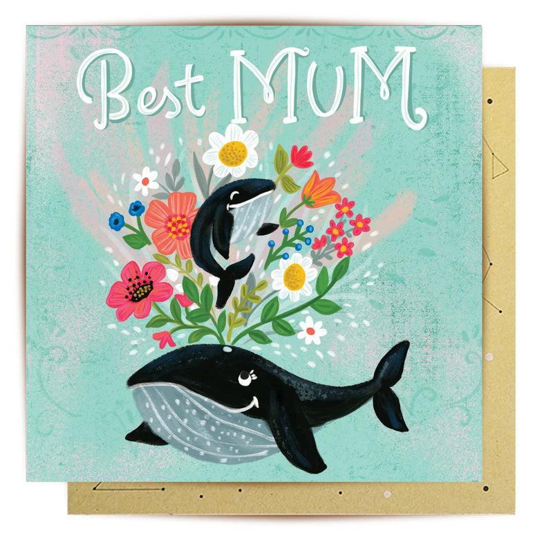 Greeting Card Best Whale Mum