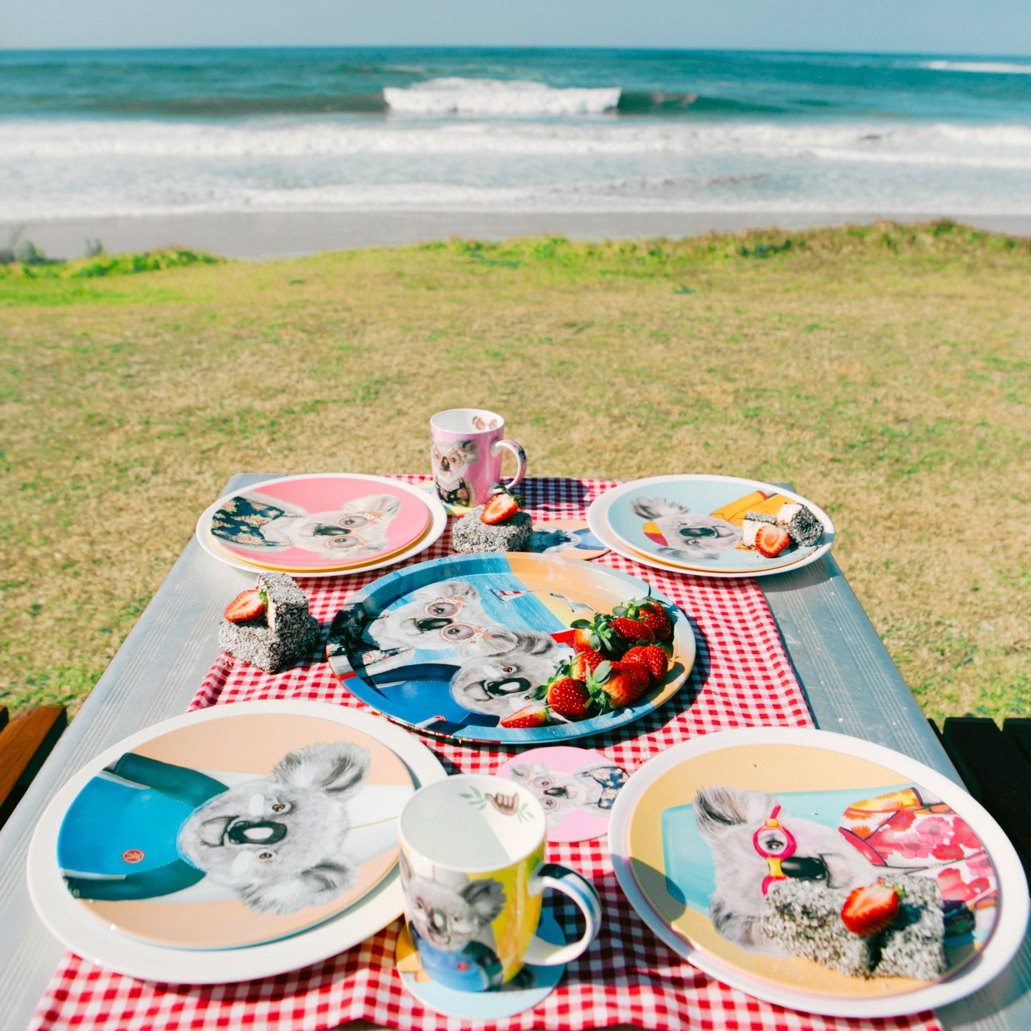 Plate Set Sunshine Lovers