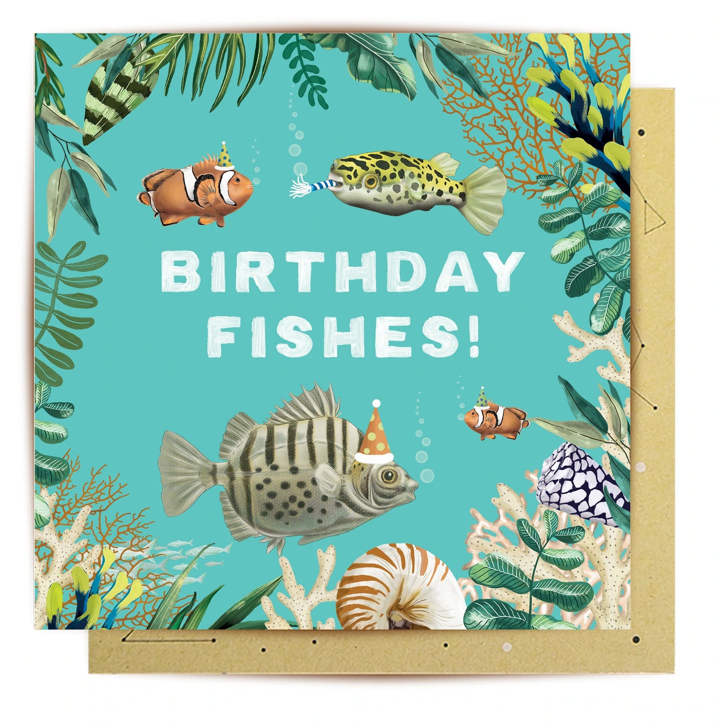 Greeting Card Birthday Fishes