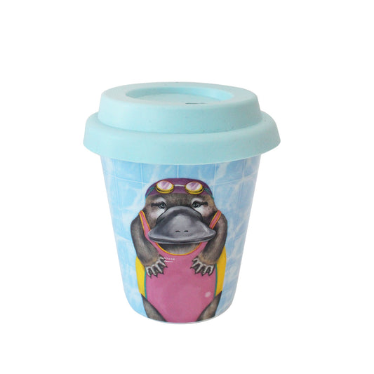 Ceramic Coffee Cup Aussie Aussie Aussie Swimming