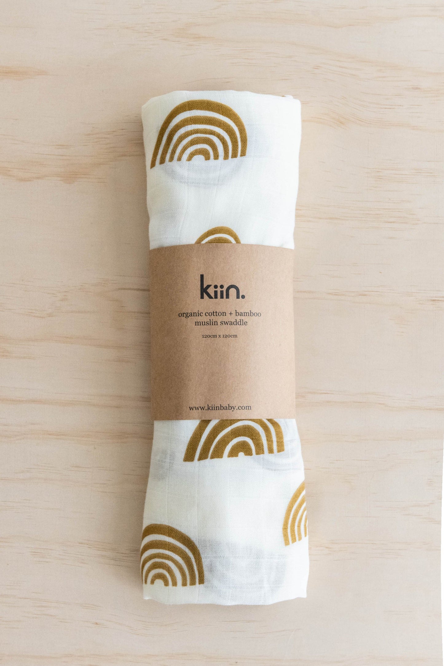 Organic Cotton + Bamboo Muslin Swaddle - Rainbow