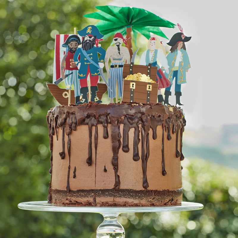 Meri Meri Pirates & Palm Tree Cake Toppers