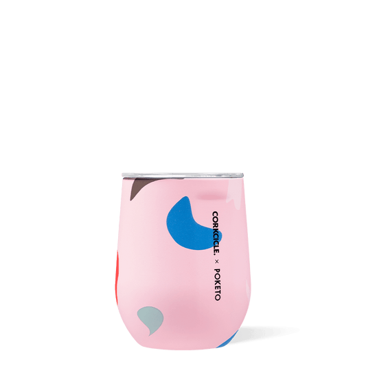 Corkcicle: Poketo Stemless 355ml - Pink Party