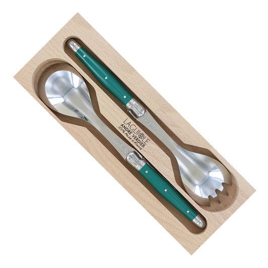 Debutant Salad Server Set/2 Green