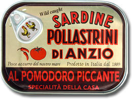 Pollastrini Sardines In Olive Oil W/ Tomato & Chilli