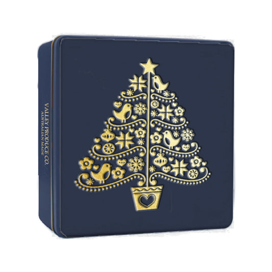 VPC Butter Shortbread Biscuits - embossed Christmas Tree Tin