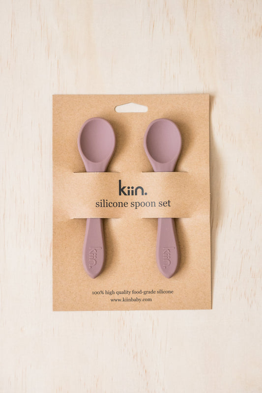 silicone spoon twin pack - heather