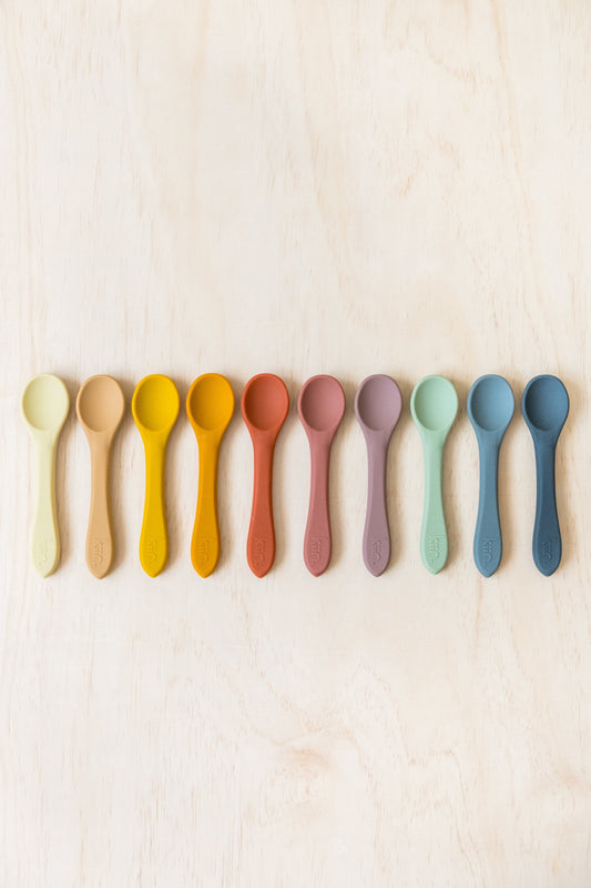 silicone spoon twin pack - tan