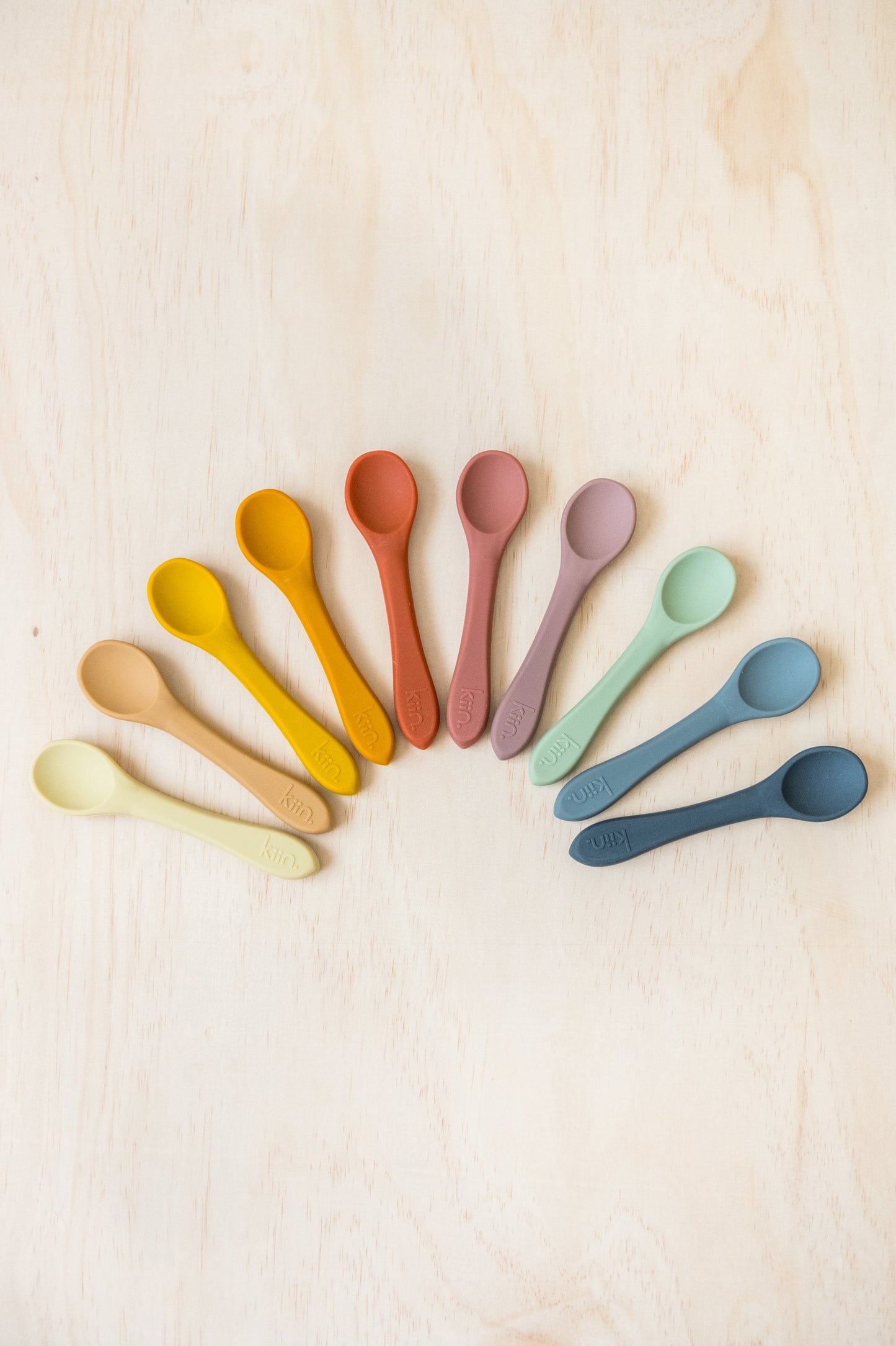 silicone spoon twin pack - tan