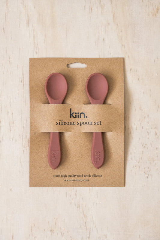 silicone spoon twin pack - rosewood