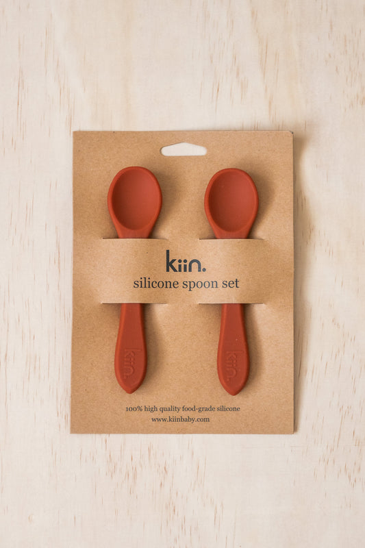 silicone spoon twin pack - rust