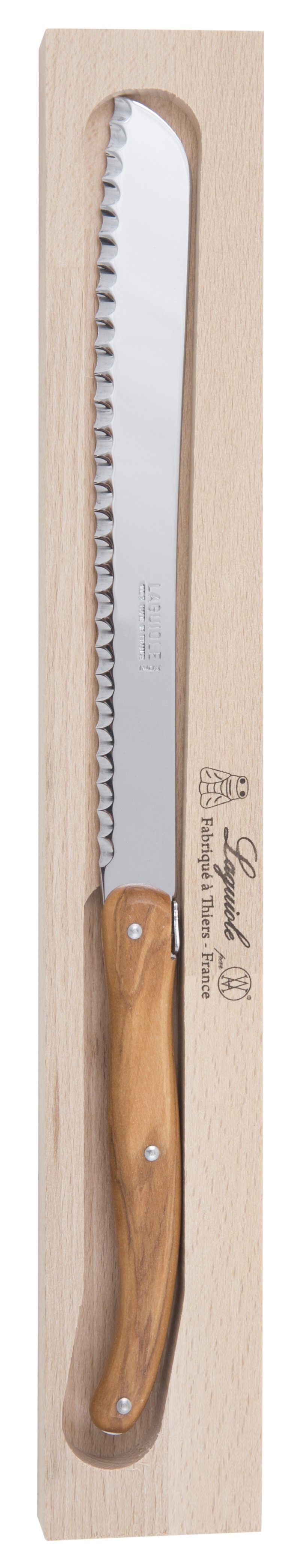 Debutant Bread Knife Olive Wood